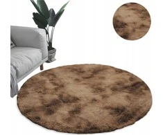 Strado Ombre apvalus kilimėlis 200x200 OmbreCoffee (Ruda) universalus () - 22224-uniw