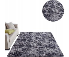 Strado Ombre Shaggy kilimas 200x260 OmbreGrey (tamsiai pilkas) universalus