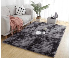 Strado Ombre Shaggy kilimas 200x260 OmbreGrey (tamsiai pilkas) universalus