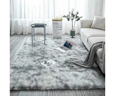 Strado Ombre Shaggy kilimas Strado 160x230 OmbreSilver (Light Pilkas) universalus