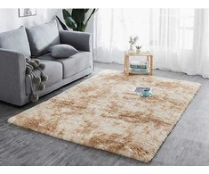 Strado Ombre Shaggy kilimas Strado 200x200 OmbreCamel (rusvai gelsvas) universalus