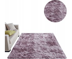 Strado Ombre Shaggy kilimėlis 200x260 OmbrePurple (rožinė), universalus