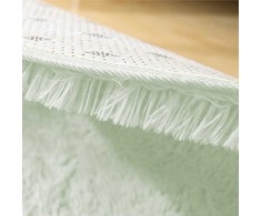 Strado Šaggy apvalus kilimas Strado 140x140 WhiteLime (Baltas Lime) Universal