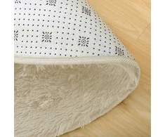 Strado Šaggy apvalus kilimas Strado 90x90 CreamBeige (rusvai gelsvas) universalus