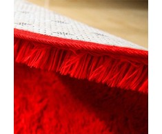 Strado Šampūnas apvalus kilimas Strado 100x100 BLOODRED (Bright Raudona) universalus