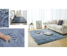 Strado Shaggy kilimas Strado 60x90 SilverFur (Light Pilkas)