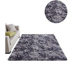 Strado Ombre Shaggy kilimas 140x190 cm tamsiai pilka