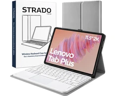 Strado-Tech Dėklas su klaviatūra do Lenovo Tab Plus 11.5'' TB351FU 2024 pilka ochronne
