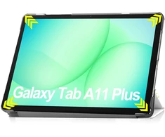 Planšetinio kompiuterio dėklas Strado-Tech, skirtas Samsung Galaxy Tab A11+ Plus 10.9 2025 / A9 Plus – apsauginis su stovu, prieiga prie prievadų ir mygtukų