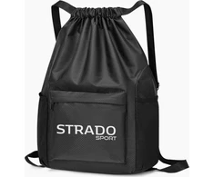 Strado vandeniui atsparus sportinis kuprinės krepšys Strado 37x48x19 cm (juodas)