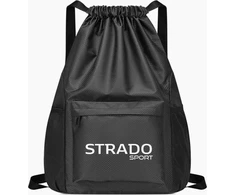 Strado vandeniui atsparus sportinis kuprinės krepšys Strado 37x48x19 cm (juodas)