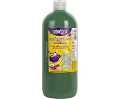 Strigo Plakatų dažai buteliuke, 1000 ml tamsiai žali