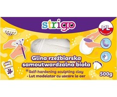 Savimontuojanti modelino masė balta Strigo, 500g