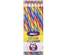 Strigo Rainbow spalvoti pieštukai (36 vnt) STRIGO