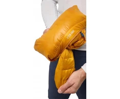 Vyriška striukė Jack Wolfskin Passamani Down, oranžinė ir geltona