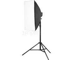 Studijos rinkinys Freepower Nuolatinio apšvietimo rinkinys 107 50x70cm 1500W 5500K su stovu