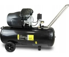 Oro kompresorius 23kW 8 bar 2 cil 412lmin resiverio tal 100L 2 slegio manometr 2 greito jungimo movai