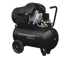 Pansam Oro kompresorius 22 KW 8 bar 2 cil 412lmin resiverio tal 50L 2 slegio manometr 2 greito jungimo movai