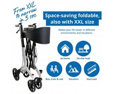 Sturm &amp; Drang Weinberger Aluminiowy rollator XXL