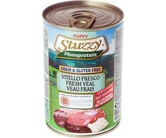 STUZZY Monoprotein Puppy Veal - šlapias maistas šuniukams - 400g