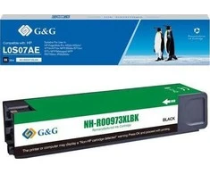 Su G&amp;G suderinamas rašalas / rašalas su L0S07AE, juodas, 10000s, NH-R00973XLBK, skirtas HP PW valdomam MFP P57750dw, P55250dw, PW Pro 452dn, 47