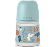 Suavinex 307019-Buteliukas 150ML/SMOCZEK FIZJOLOGICZNY SX PRO WOLNY PRZEPŁYW/Mėlynas/FOREST
