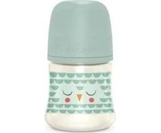 Suavinex 307832-BUTELIS 150ML/FIZIOLOGINIS čiulptukas SX PRO LĖTOS TEKO/PELĖDOS SKONIO/BONHOMIA