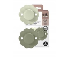 Suavinex SUAVINEX - 308411-SMOCZEK FIZJOLOGICZNY SX PRO SILIKONOWY 2SZT/6-18M/AQUA-Žalias/WONDER