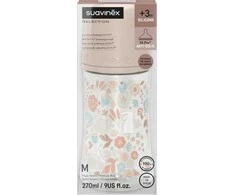 Suavinex - 308748-BUTELIS 270 ML / PHYSIOLOGICAL SX PRO ŽIEDUKLIS VIDUTINIO SRAUTO / ROŽINĖ LAISVĖ / STEBUKLŲ ŠALIS
