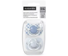 Suavinex 309059-PHYSIOLOGICAL čiulptukas SX PRO 0-6M 2 vnt. Mėlynas WILD&amp;FREE
