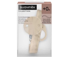 SUAVINEX - čiulptuko segtukas „Wonderland“ su juostele, smėlio spalvos