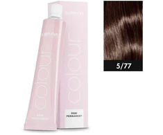 Subrina Professional , Demi Permanent Colour, Demi-Permanent Hair Dye, 5/77 Light Chocolate Brown, 60 ml Unisex