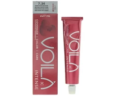 Intercosmo Voilà 3C Intense Permanent Hair Dye 7.34 Medium Golden Copper Skirtas šviesiems plaukams, 60 ml