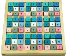 Adam Toys Spalvinga loginė Sudoku dėlionė vaikams nuo 6 metų, lavina mąstymą ir matematiką, daugiaspalvė