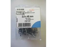 SUKI Tolinės vinys, 2 x 40 mm, 115 g