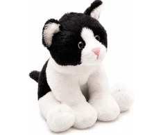 Suki Pliušinis žaislas - juodai baltas katinas, 13 cm