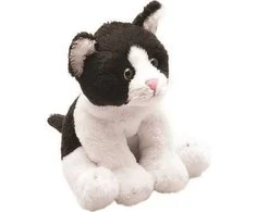 Suki Sėdintis juodai baltas katinas 13 cm (142759)