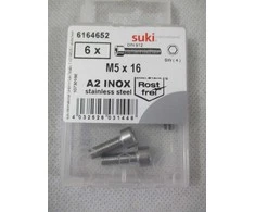 Varžtai Suki, DIN912, M5 x 16 mm, A2, 6 vnt.