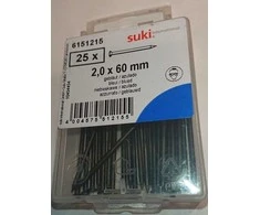 SUKI Statybinės vinys, 2 x 60 mm, 25 vnt