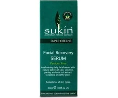 Sukin Super Greens Detoksikuojantis ir atstatantis veido serumas 30ml