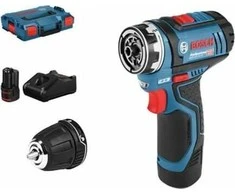 Suktuvas-gręžtuvas Bosch GSR 12V-35 FC; 12 V; 2x3,0 Ah akum.