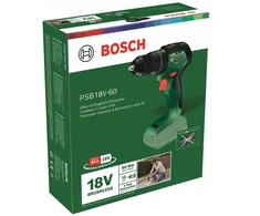 Suktuvas - gręžtuvas Bosch PSB18V-60 (be akumuliatoriaus ir kroviklio, C) Akumuliatorinis perforatorius (06039D7300)