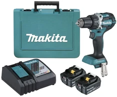 MAKITA Akumuliatorinis gręžtuvas-suktuvas 18V DDF484RTE 54/30Nm 2×5,0Ah BL