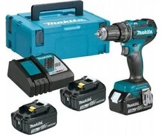 Makita gręžtuvo DHP485RF3J 18 V 3 x 3 Ah baterija