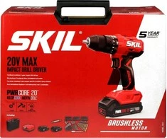 Skil Red Skil_Red Akumuliatorinis smūginis gręžtuvas 3021HC 20V 2x2Ah su priedais 100vnt