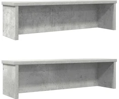 Virtuvės lentynos, sukraunamos, 2 vnt., betono, 60x15x16cm