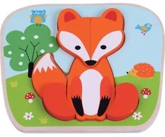 SUN BABY medinė dėlionė FOX
