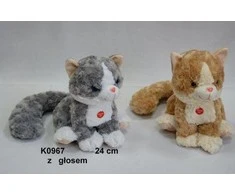 Sun-Day Cat sėdėjimas 2 spalvų, balsas 25cm - K0967-24