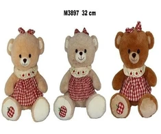 Sun Day Meškiukas M-3897 w sukience 3kol 32cm 177032