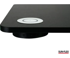 Sunflex „SUN-FLEX® UltraCharge“ – skirtas su „Qi“ suderinamiems įrenginiams – paprastam montavimui po 12–30 mm storio stalviršiais – negręžiant skylių stalviršyje